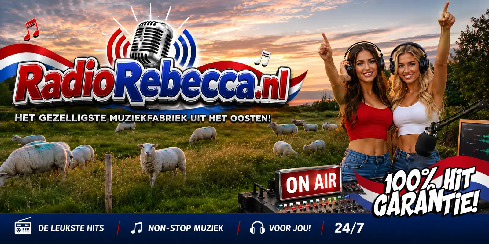 RadioRebecca.nl, het gezelligste muziekfabriek uit het oosten